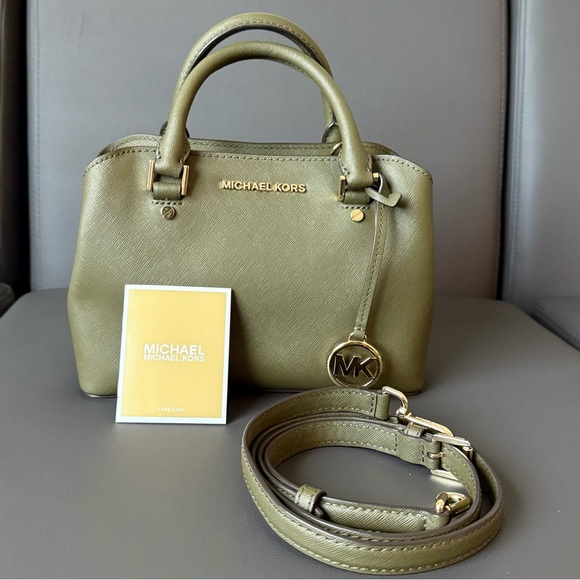 Michael Kors Olive Green Purse